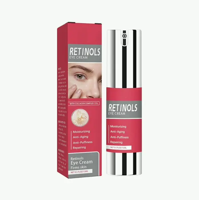 Retinol Eye Cream with Hyaluronic H2O & Collagen - Anti-Aging Solution for Fine Lines, Hydration