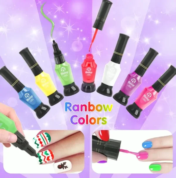 Kids Nail Set with Blower & 3D Accessories