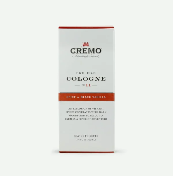 Cremo Spice & Black Vanilla Cologne Mist, 3.4 Fluid Ounces