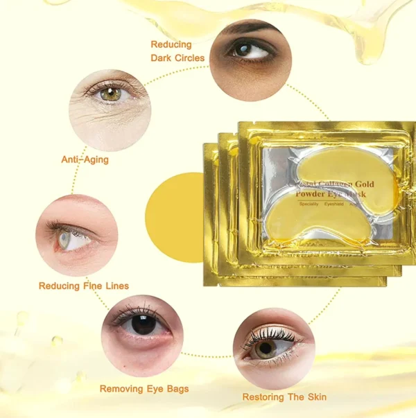 24K Eye Patch for Eye Bags & Puffiness, 25 Pairs