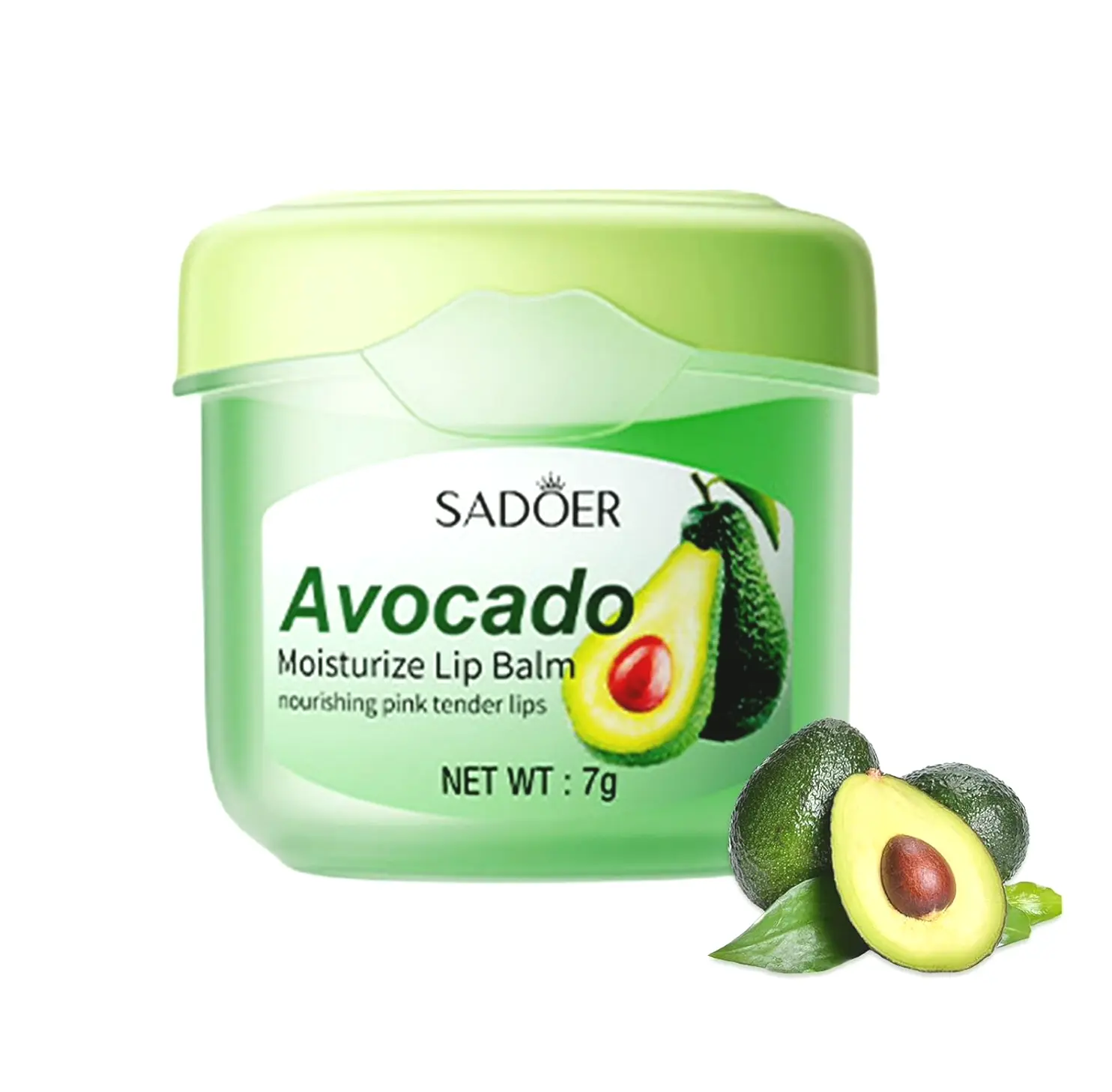 Avocado-based Lip Balm, Hydration for Dry Crack Lips