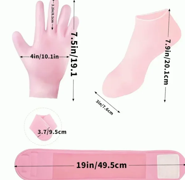 3-Piece Hydrating Set with Gloves, Socks, and Neck Strap