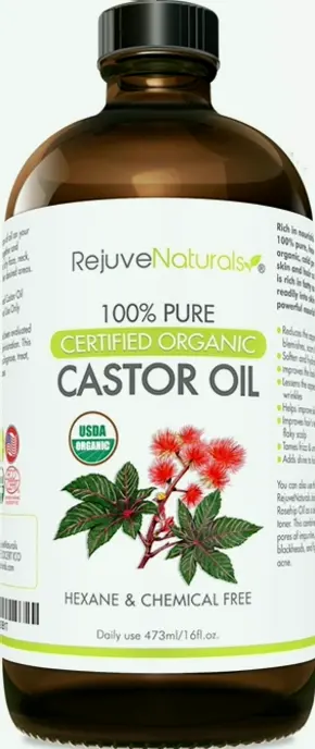 Organic RN Castor Oil Lash Growth Boost (16oz Glass Bottle)