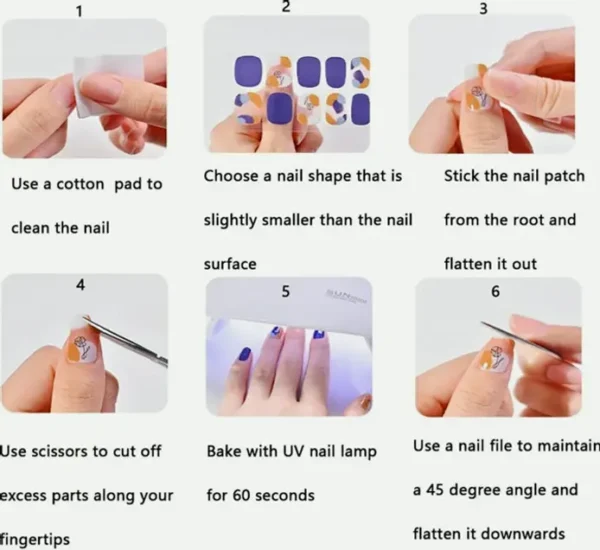 192 Pieces Thin Color Nail Wraps for Women