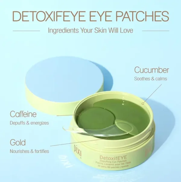 Pixi Hydrating Under-Eye Pads, HA, 24K Gold & Coffee, 60 Patches