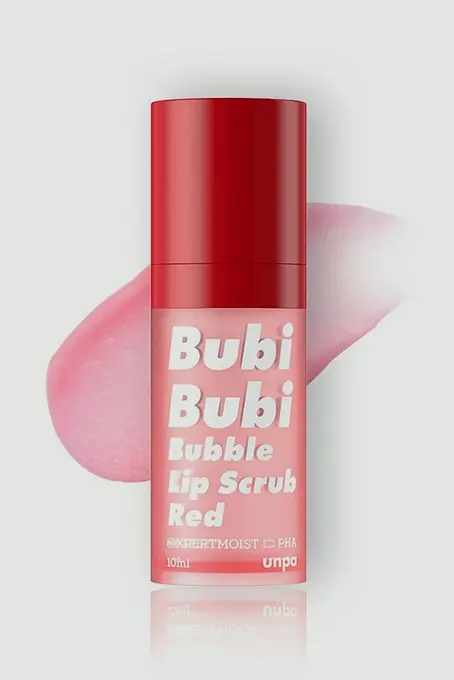UNPA Bubble Lip Scrub Red 0.33 Fl Oz | Lip Care