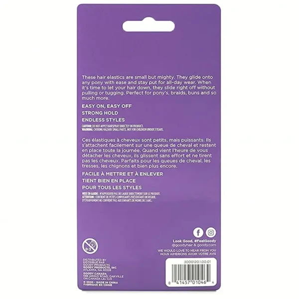 Goody Ouchless Elastic Hairband - 250 Clear Bands