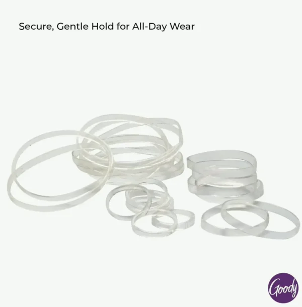 Goody Ouchless Elastic Hairband - 250 Clear Bands