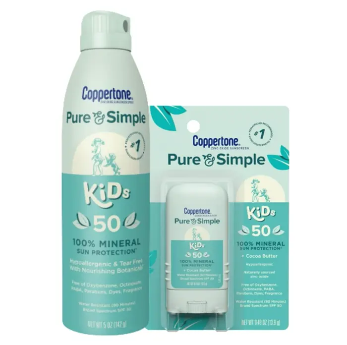 Coppertone Pure & Simple Kids SPF 50 Bundle