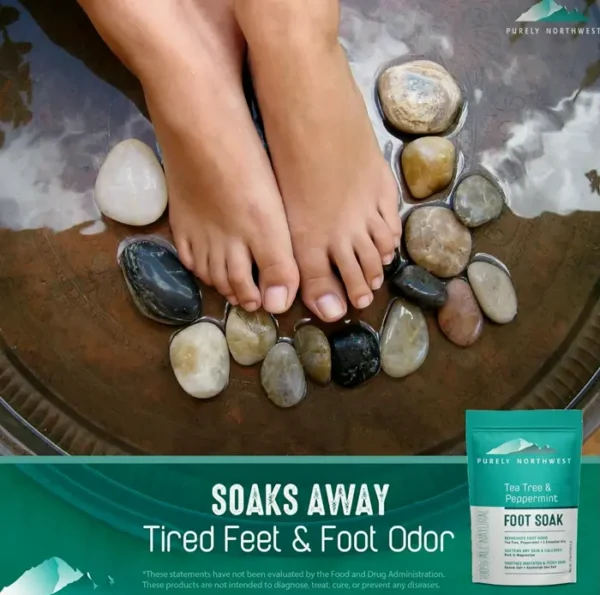 Peppermint Foot Soak and Epsom Salt - 16 Ounces