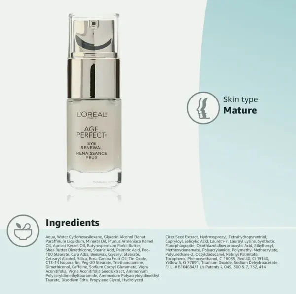 L’Oréal Paris Youth Renew Eye-Renewal Cream 0.5oz Fl Oz