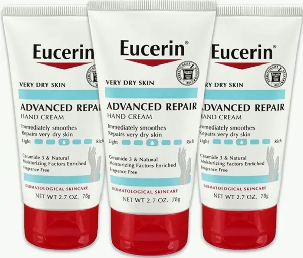 Eucerin's Rejuvenating Hand Cream - Fragrance-Free, 2.7 Oz. (Pack of 3)