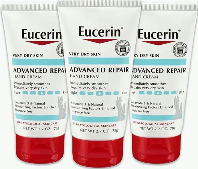 Eucerin's Rejuvenating Hand Cream - Fragrance-Free, 2.7 Oz. (Pack of 3)