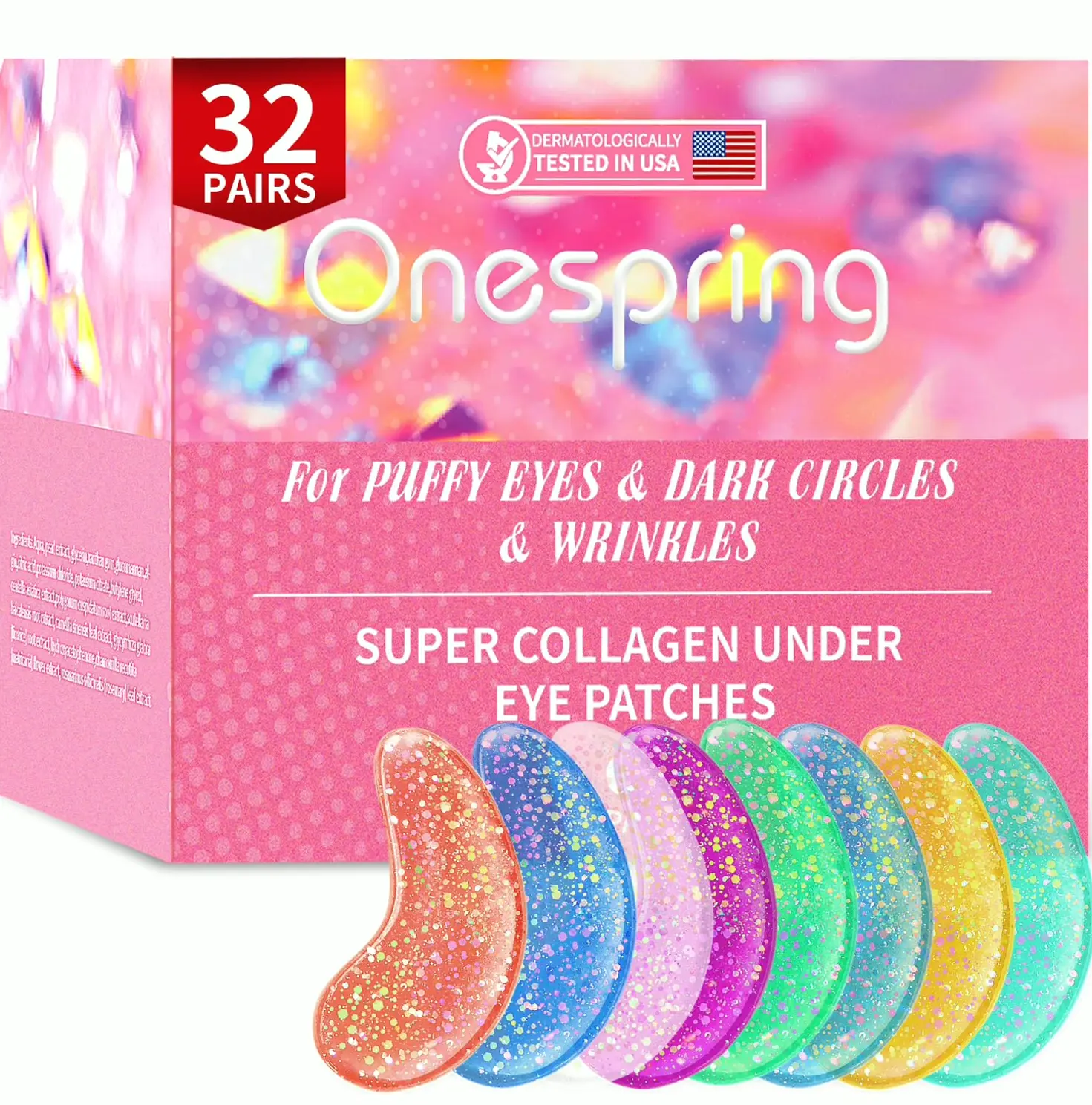 Under Eye Patches (32 Sets) - Collagen-Loaded, Anti-Swelling & Dark Circle Treatment