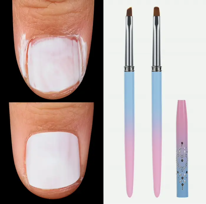 Manicure Art Detailing Brushes, Pair of Different Tip Brushes