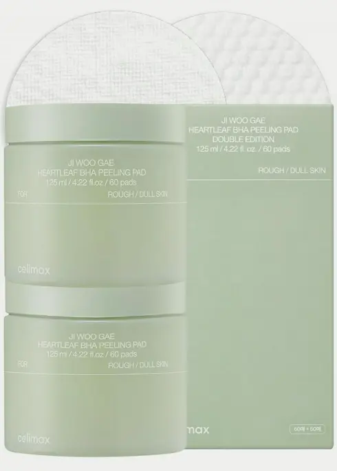 Celimax Ji.Woo.Gae Heartleaf BHA Peeling Pad Double Set