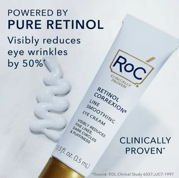 RoC Retinoid Under-Eye Cream for Eye Bags and Swelling, 15ml