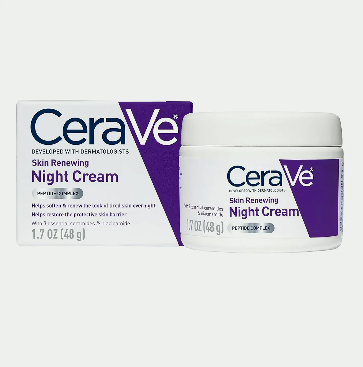 Ceramides Night Moisturizer with Peptide & Hyaluronic Compound | 1.7 Ounce