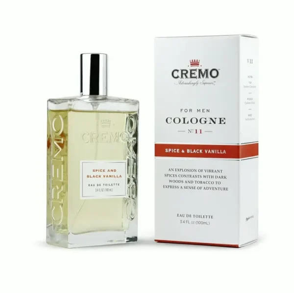 Cremo Spice & Black Vanilla Cologne Mist, 3.4 Fluid Ounces