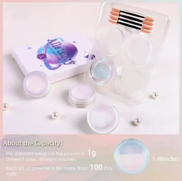 Allstarry Chrome Manicure Pigment Kit