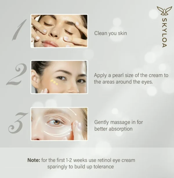 Retinol Eye Cream for Dark Circles and Wrinkles