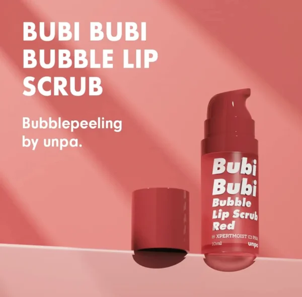 UNPA Bubble Lip Scrub Red 0.33 Fl Oz | Lip Care