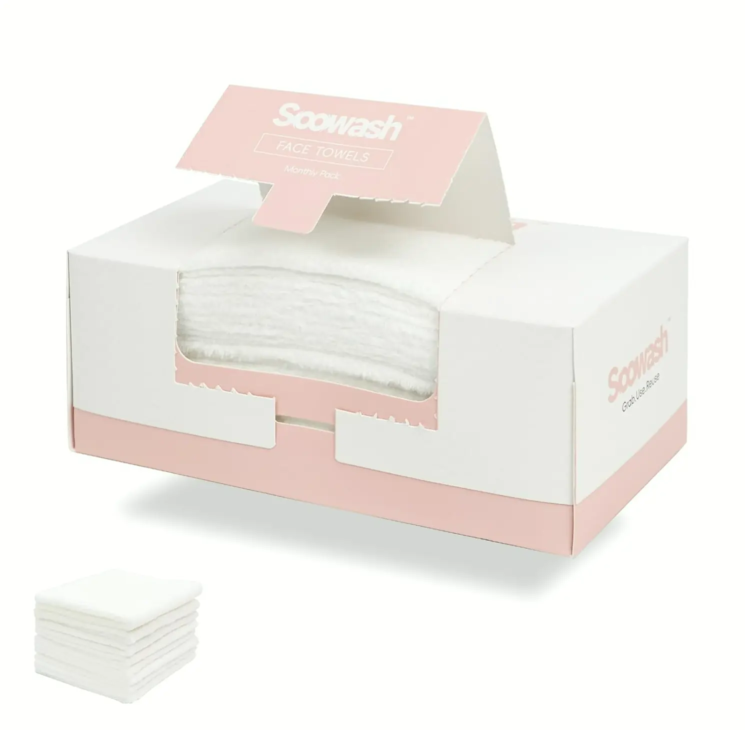 Microfiber Negative Ion Facial Towels XL single-use or maybe Washable 60-Pack