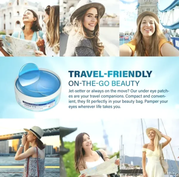Eye Pads for Puffy Under-Eyes, 60 Pieces Collagen Pads Mask