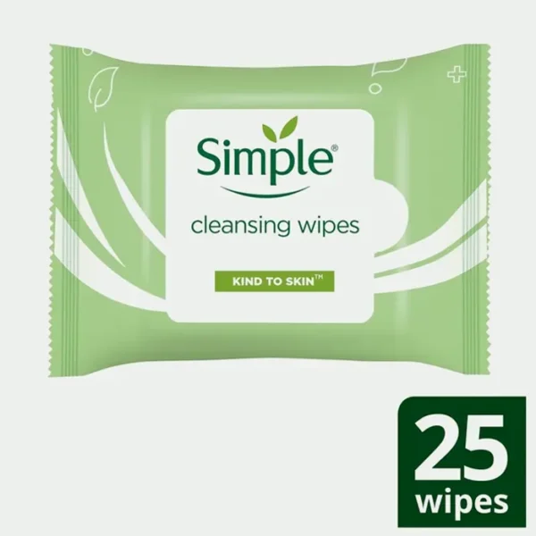 Simple Gentle To Skin Wipes - 25+ Count