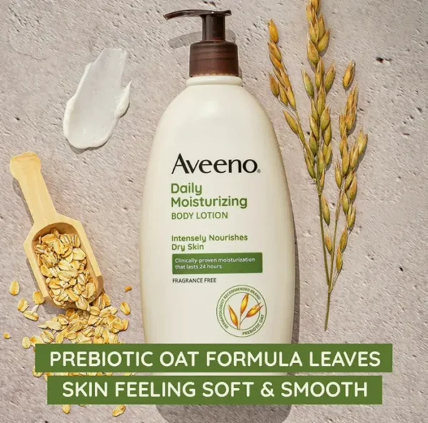 Aveeno Daily Moisturizer, Nourishes Dry Skin, Pack of 3