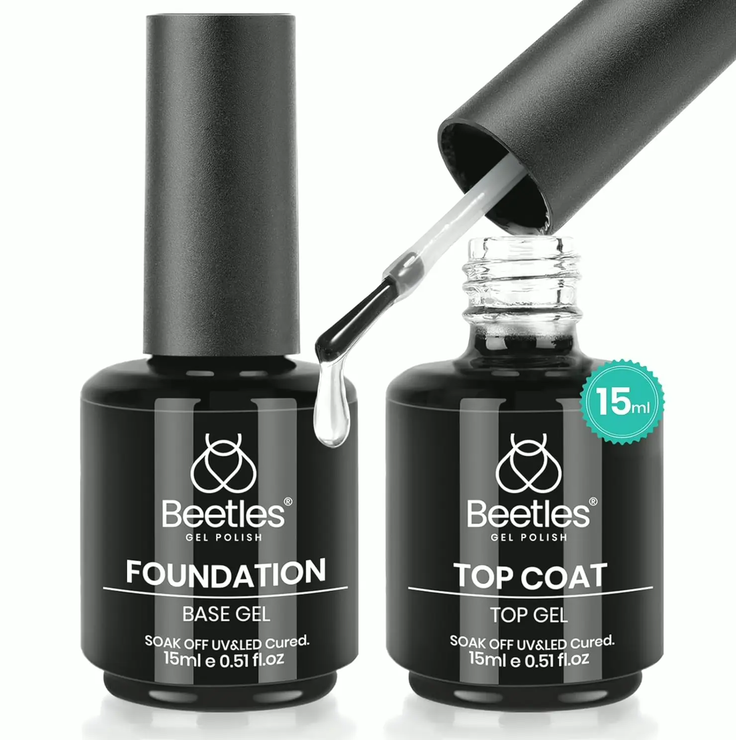 Nail Top & Coat Set - Glossy & Long Lasting