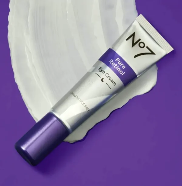 No7 Pure Retinol Under Eye Cream and Peptides + Shea Fine Line Reduction (0.5 oz)