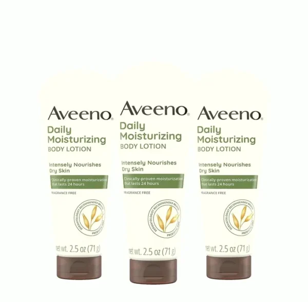 Aveeno Daily Moisturizer, Nourishes Dry Skin, Pack of 3
