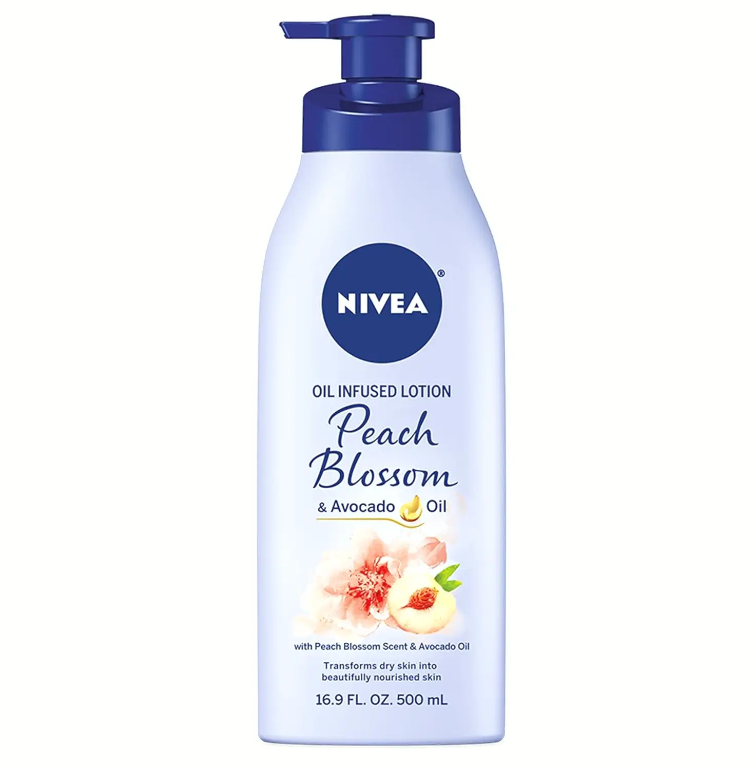 Nivea Peach Avocado Oil Body Lotion, 16.9 Oz