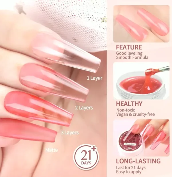 Saviland Jelly Gel Nail Polish Set - 12 Shades