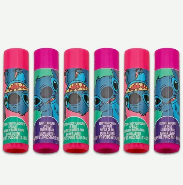 Disney Chapstick Bundle for Children – 6pc Assorted Lipbalm + Stickers