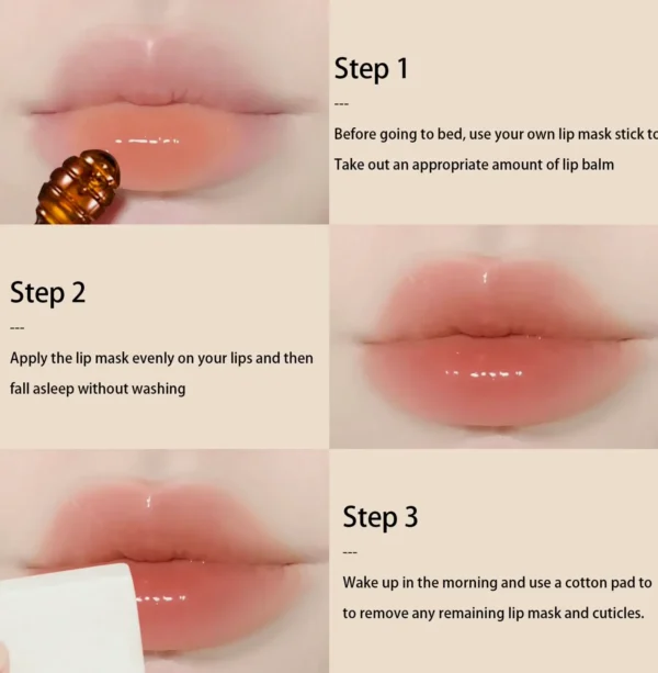 Bee Lip Balm Mask Set: Honey & Strawberry