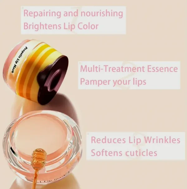 Bee Lip Balm Mask Set: Honey & Strawberry