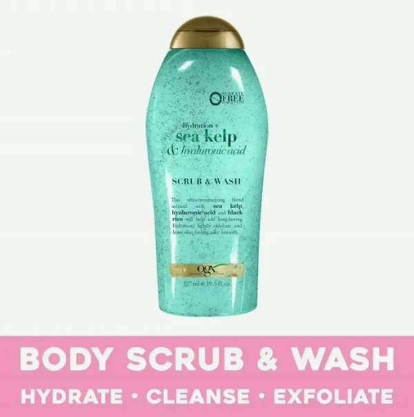 OGX Hydrating Body Scrub with Sea Kelp & Hyaluronic Acid