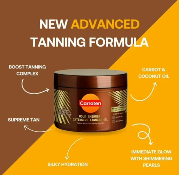 Carroten Gold Shimmer Tanning Gel 150 ml