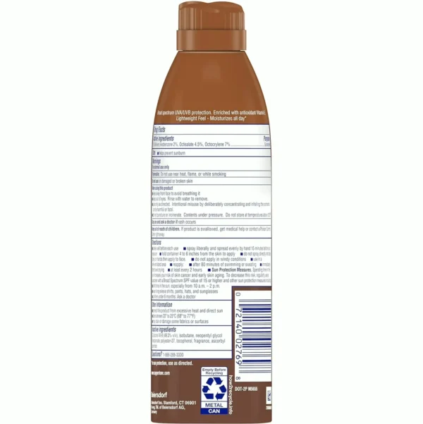Sunshine Tanning SPF Spray, Water Resistant, 5.5 Oz, 3-Pack