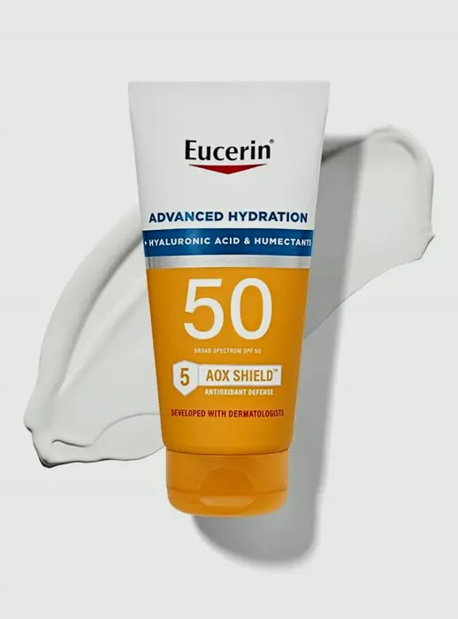 Eucerin Advanced Moisture SPF50 Sunblock Lotion, 5 Fl Oz