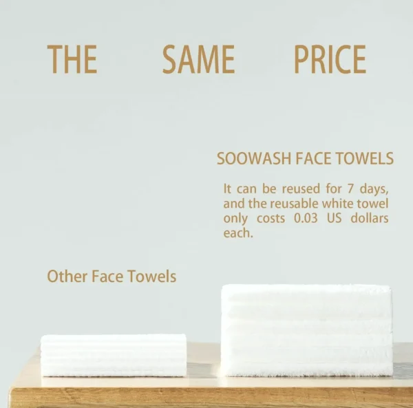 Microfiber Negative Ion Facial Towels XL single-use or maybe Washable 60-Pack