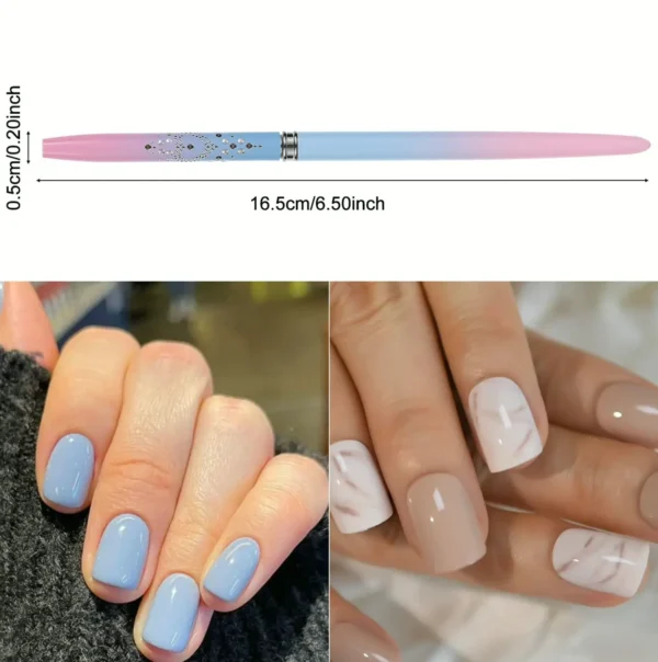 Manicure Art Detailing Brushes, Pair of Different Tip Brushes