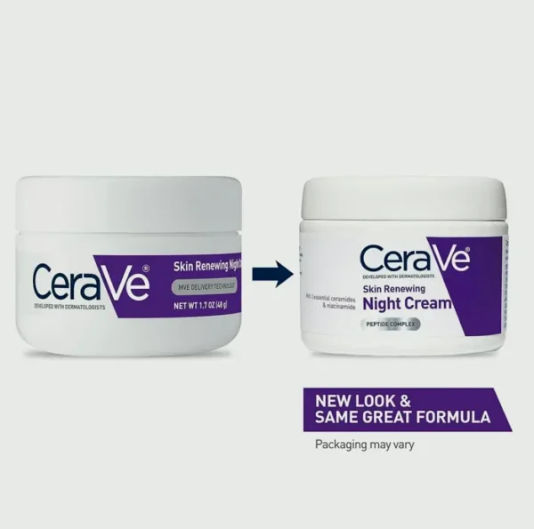 Ceramides Night Moisturizer with Peptide & Hyaluronic Compound | 1.7 Ounce