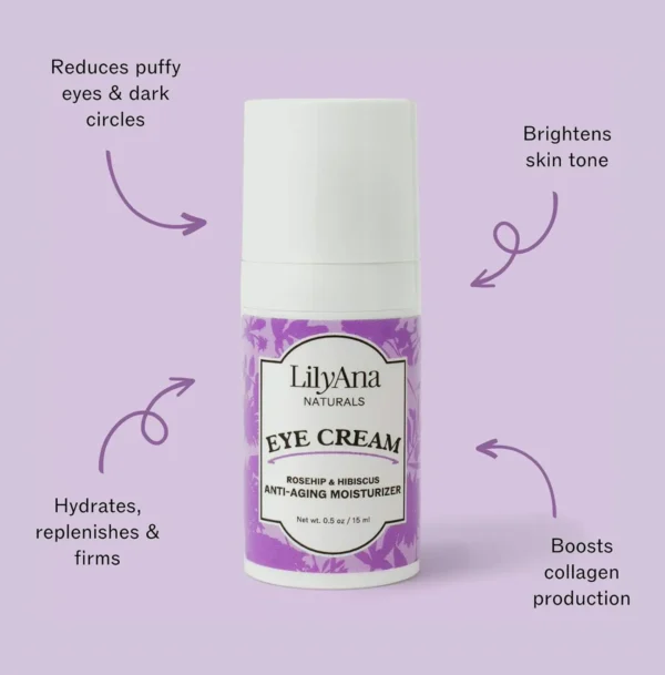 Organic Eye Cream for Dark Circles and Swelling
