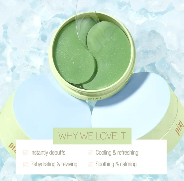 Pixi Hydrating Under-Eye Pads, HA, 24K Gold & Coffee, 60 Patches